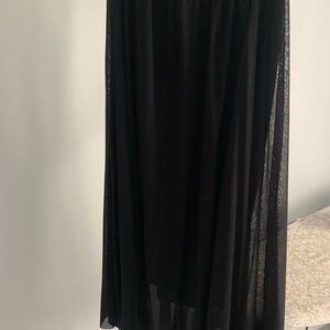 Fuzzy. Elegant Black skirt mad  in Italy